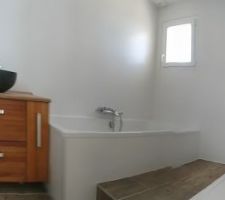 Vue panoramique de la salle de bain