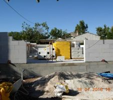 Montage des murs rdc