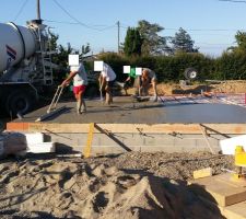 Debut du coulge par le garage