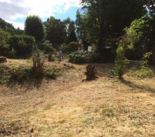 Pr&eacute;paration du terrain pour terrassement (r&eacute;sultat final)