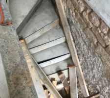 Coffrage escalier cave