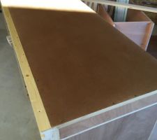 Test d'application de l'huile sur le MDF