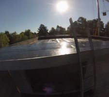 Le pare-vapeur est en cours de pose...