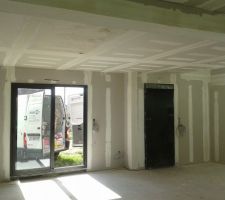 Joints de plaques de plâtre terminés