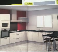 Plan 3D de la cuisine SoCoo'c