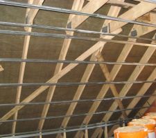 Mise en place des rails pour le placo