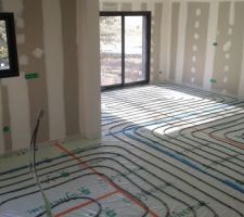 Chauffage au sol cuisine et salon/s&eacute;jour