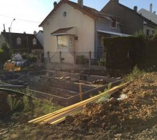 Vide sanitaire en cours de construction