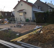 Vide sanitaire en cours de construction