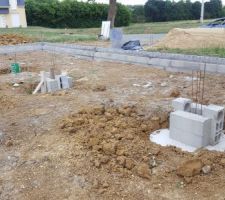 Préparation de la dalle