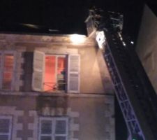 Intervention des pompiers le 13 juin 2016 suite aux fortes averses.