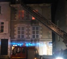 Intervention des pompiers le 13 juin 2016 suite aux fortes averses.