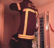 Intervention des pompiers le 13 juin 2016 suite aux fortes averses.