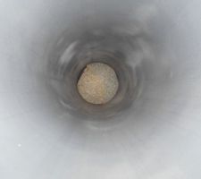 Canalisation bouch&eacute;e