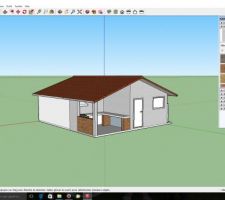 Notre projet sur sketchup (grosso modo!!)