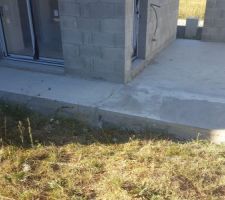 Extension d'une des terrasses.