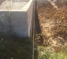 Futur mur de soutènement