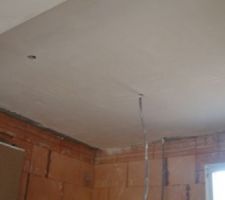 Plafond entr&eacute;e toilettes