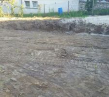 Mise en place des piquet pour le micropieux