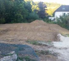 Trou creuser pour les fondation fini