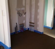 Chape entr&eacute;e + local chaudiere