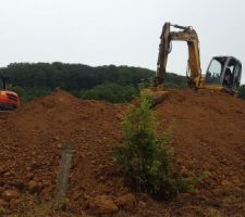 Le tas de terre monte !