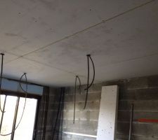 Plafond salon cuisine