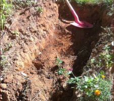 Pour le groupe DIY : détails de la fabrication de l'escalier du talus
