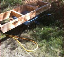 Pour le groupe DIY : détails de la fabrication de l'escalier du talus