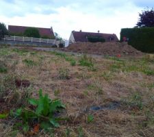 Traçage au sol des délimitations de la maison