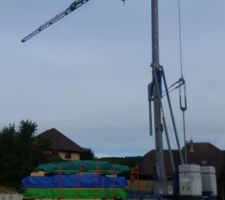 Arrivée des murs sur porte char