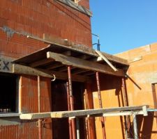 Coffrage porche d'entrée