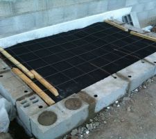 L'escalier d'entr&eacute;e construit par mes soins