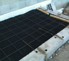 L'escalier d'entr&eacute;e construit par mes soins