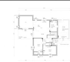 Plan rdc avec suite parentale et chambre d accueil. Mme est Assistante Maternelle donc nous avons fait le choix de réserver une pièce pour accueillir les enfants.