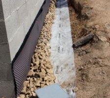 Cailloux, g&eacute;otextile