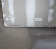 Chape  pour le plancher chauffant.