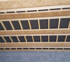 Charpente vu de dessous ou l'on vois des pannes I