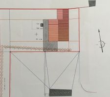Plan de masse exposition de la maison est ouest