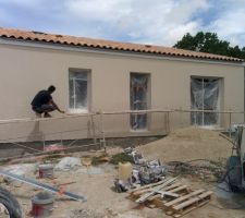 Pose du crépis
