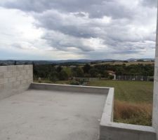 Terrasse n°2 terminée et prête aussi pour l'étanchéité.