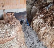 Assainissement : sol du futur garage défoncé !