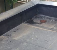 Même jour même heure que sur la photo précédente. ..les autres toits plats sont sec....problème sur notre toit terrasse du garage?