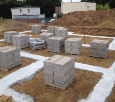 Les parpaings sont livrés