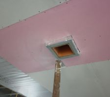 Plafond autour de la cheminée