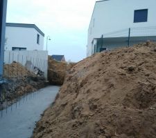 Fondations mur de sout&egrave;nement