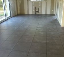 Carrelags salon cuisine 45x45 gres cerame