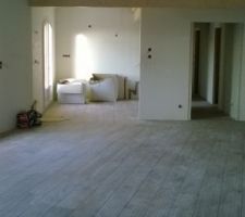 Mise en place du carrelage