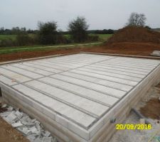 Hourdis béton et poutrelles béton armés