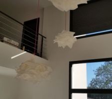 Suspensions au dessus du coin salon